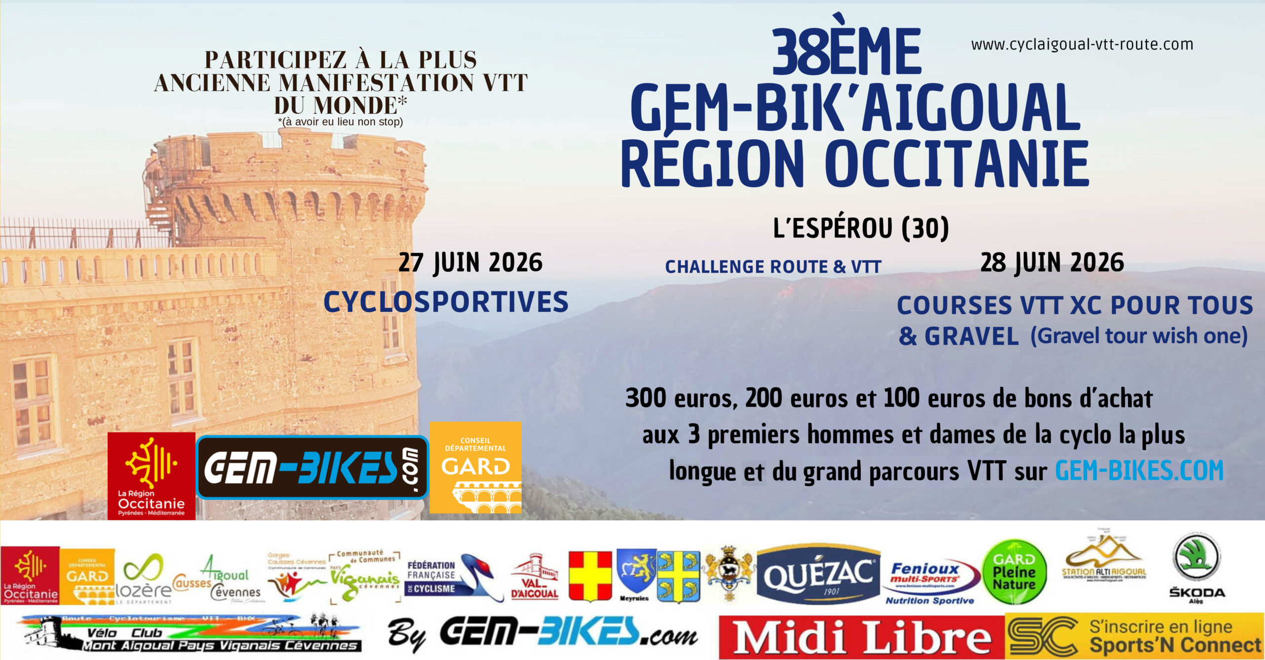 Cycl'Aigoual Région Occitanie