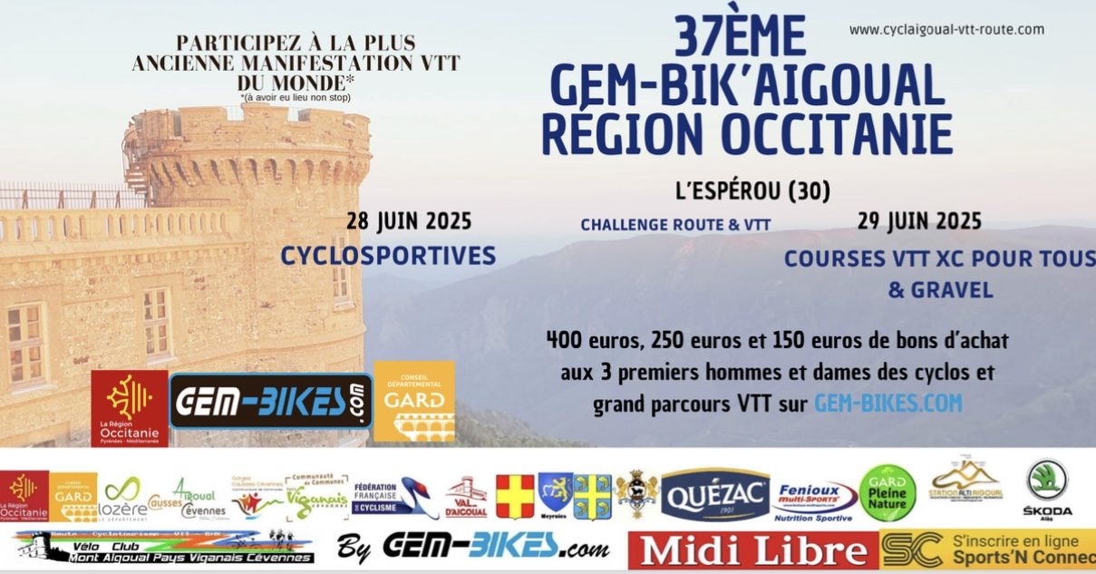 Cycl'Aigoual Région Occitanie